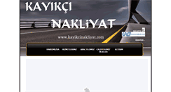 Desktop Screenshot of kayikcinakliyat.com