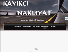 Tablet Screenshot of kayikcinakliyat.com